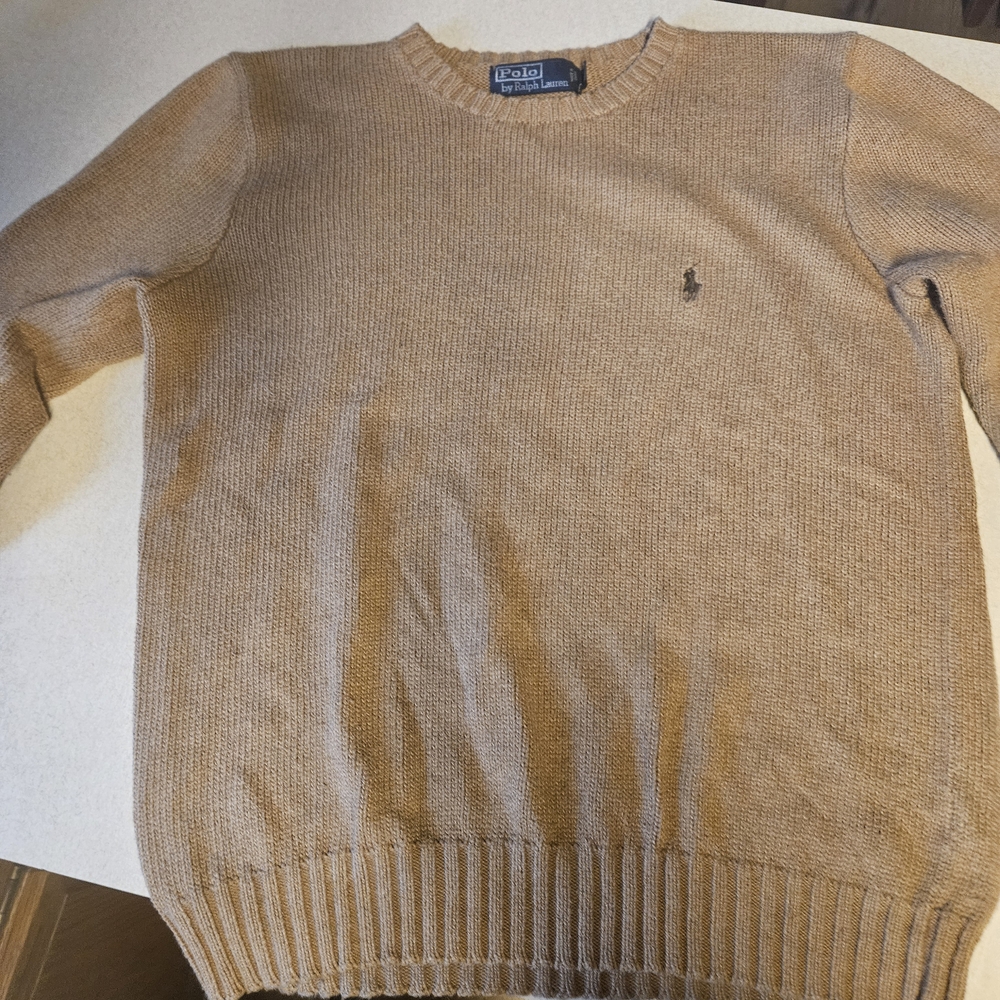 Polo Ralph Lauren Men's Tan Crewneck Sweater
